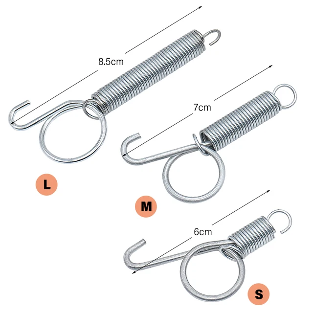Chicken Quail Rabbit Pigeon Cage Door Metal Spring Hook Multifunctional Fixing Tension Spring For Poultry Farming 1 Pc 2