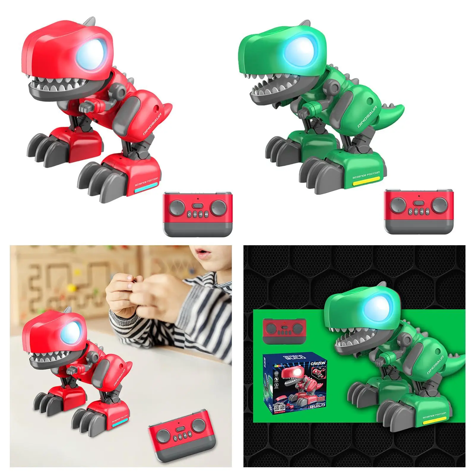 Mechanical Dinosaur Toy,Electric Walking Dinosaur Interactive Toy,Electric