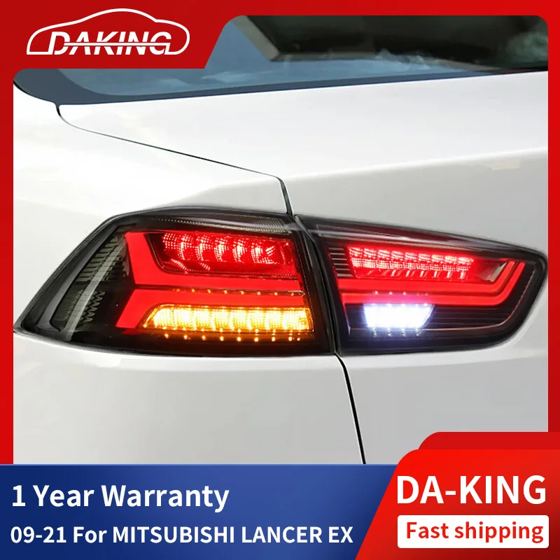 

Car Taillights For MITSUBUSHI LANCER EXCEED 2009-2021 For AUDI Style Rear LED Animation DRL Moving Turn Signal Brake Auto Lights