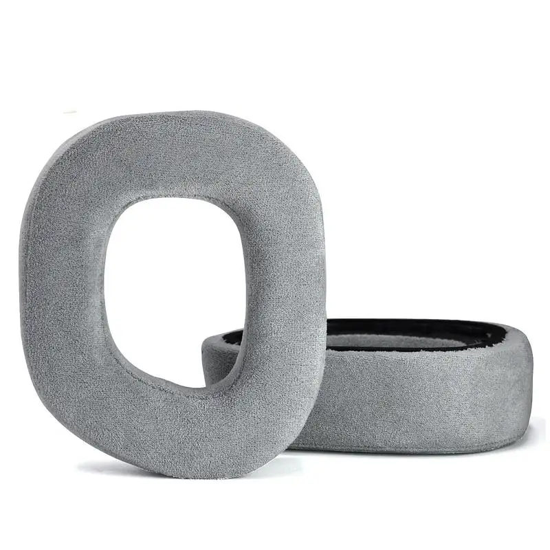 

2 Pcs Headphone Cushion Cup For Corsair Hs80 Rgb Leather Earphone Thickened Memory Foam Comfortable Grey Headset Ear Pad