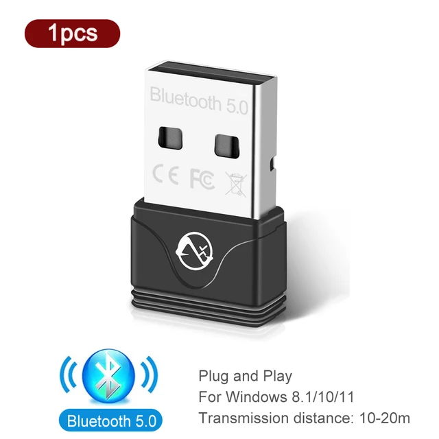 Zexmte 100M Bluetooth 5.3 Adapter USB Bluetooth 5.1 5.0 Dongle Transmitter Receiver for Windows
