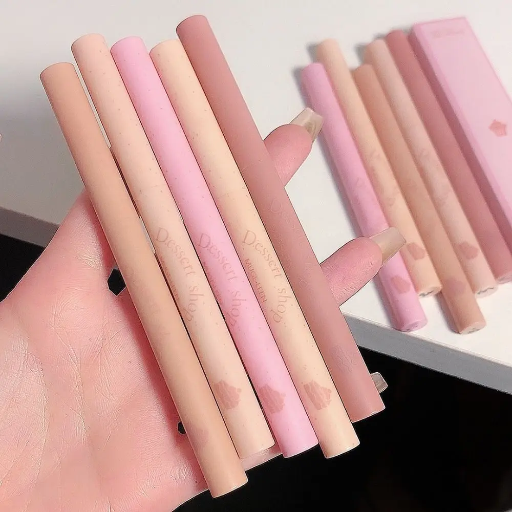 

Milk Matte Smooth Lip Liner Pen Makeup Waterproof Lasting Contouring 3D Lips Lip Stick Pencil Nude Pink Lip Tint Lips Cosmetic