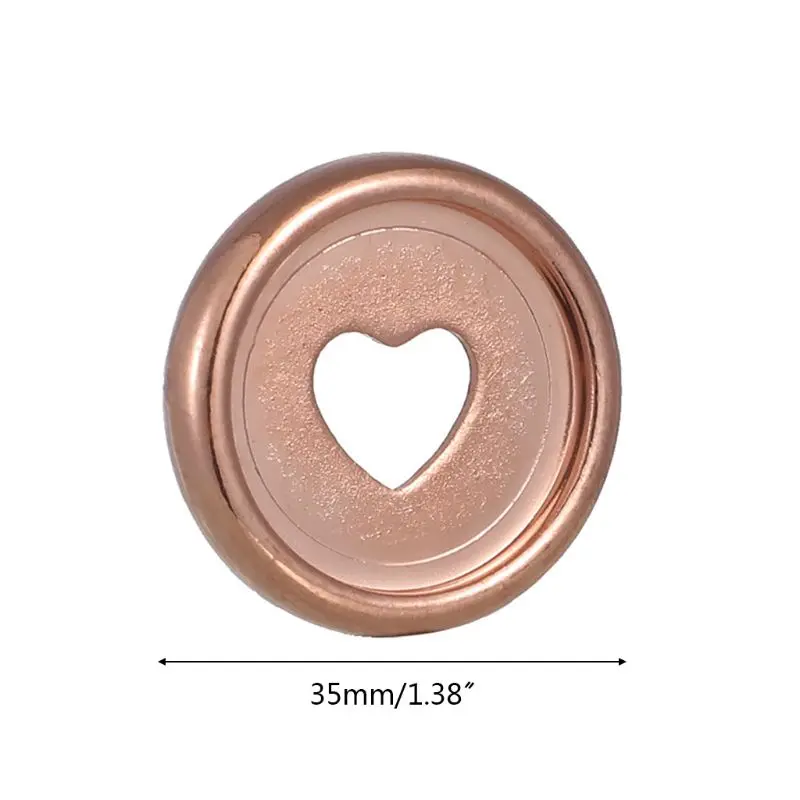 Metal ring binder metal binder ring loose leaf binding coil book binding supplies 20pcs 35mm Heart Binder Rings Mushroom Hole Loose Leaf Notebook Binding Disc DIY