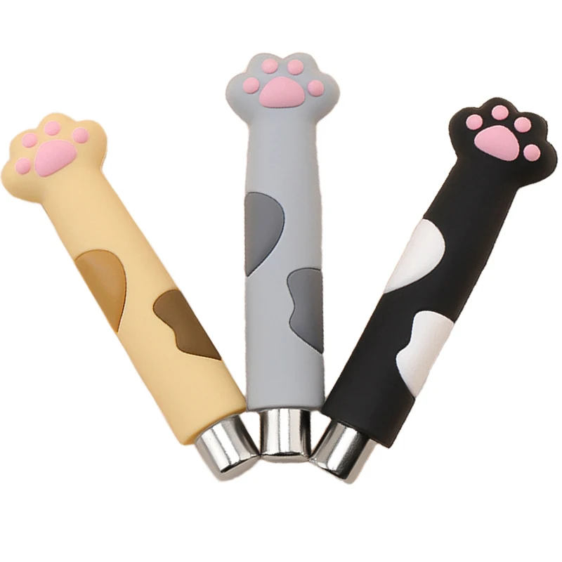 6.5cm Cylinder Cat Eyes Magnet for Nail Gel Polish 3D Line Strip Effect Comes DIY Magnet Pen With Cute Cat Paw Protection Cover*