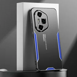 Premium Aluminum Alloy Matte Finish Shockproof Phone Case for Honor 200 Lite (Blue)