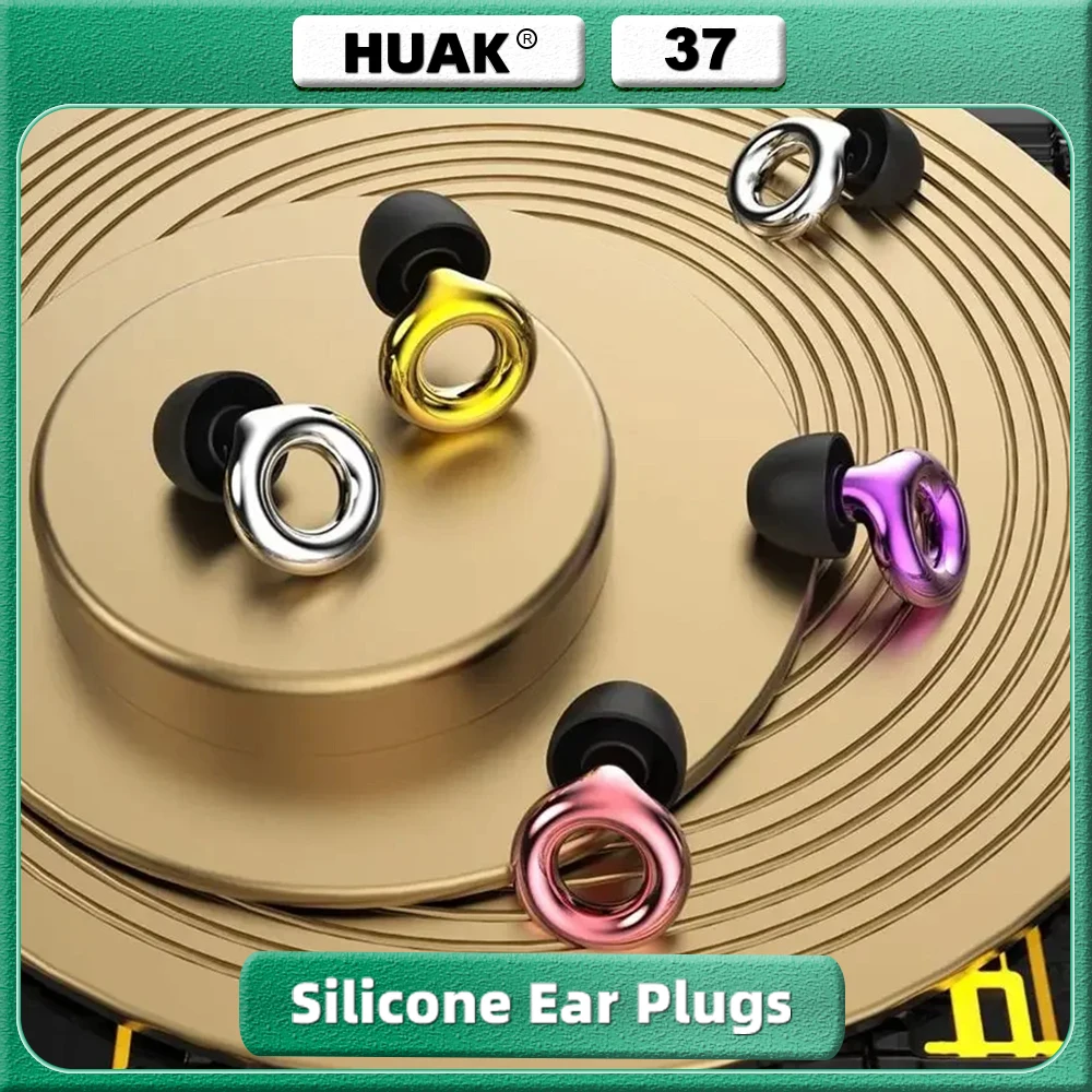 Reusable Ear Plugs HUAK Reusable High-Fidelity Ear Plugs 8 Ear Tips in XS/S/M/L Concerts & Festivals Live Events Musicians DJs