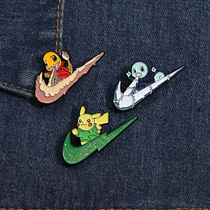 

3 шт., металлические броши в виде животных