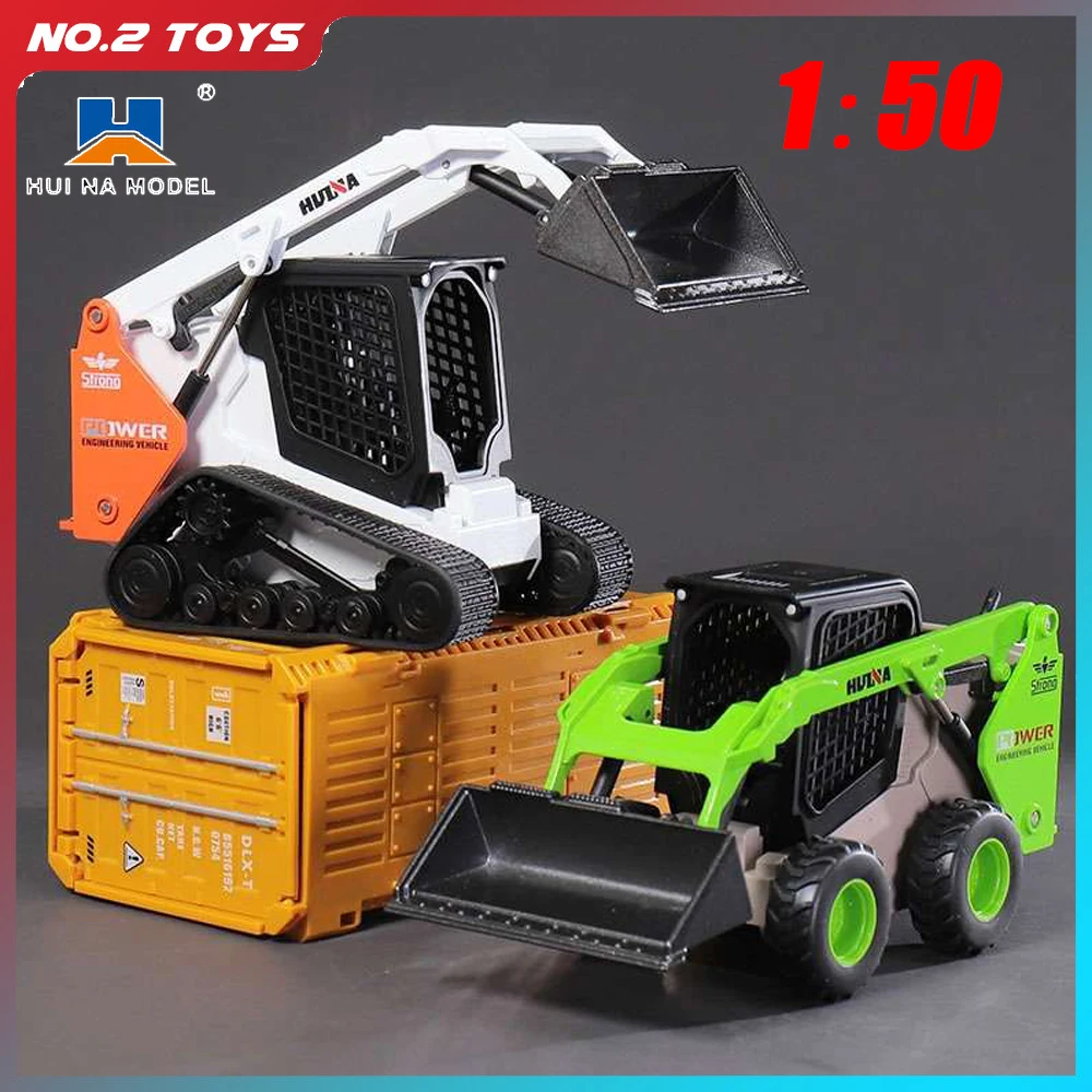 

HUINA 1:50 Diecast Loader Bulldozer Static Truck Excavator Alloy Model Construction Vehicle Toys for Boys Gifts Car Collection