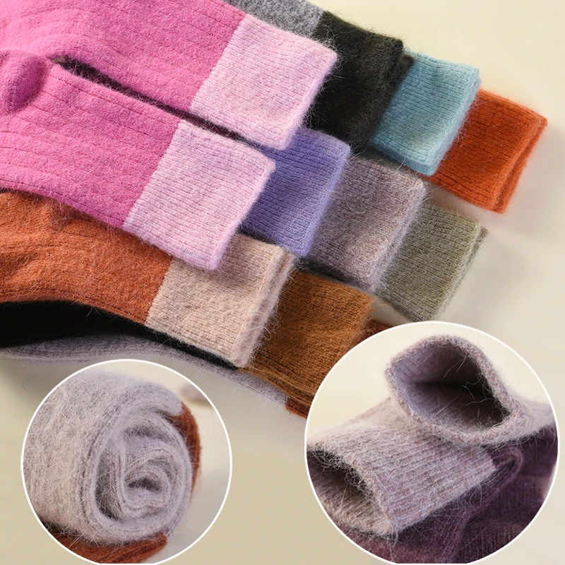 2-12 Year Wool Socks Girl Stitch Kids Baby Girls Children's Boys Sock Cute Toddler Warm Winter Woman Leggings Clothing 1