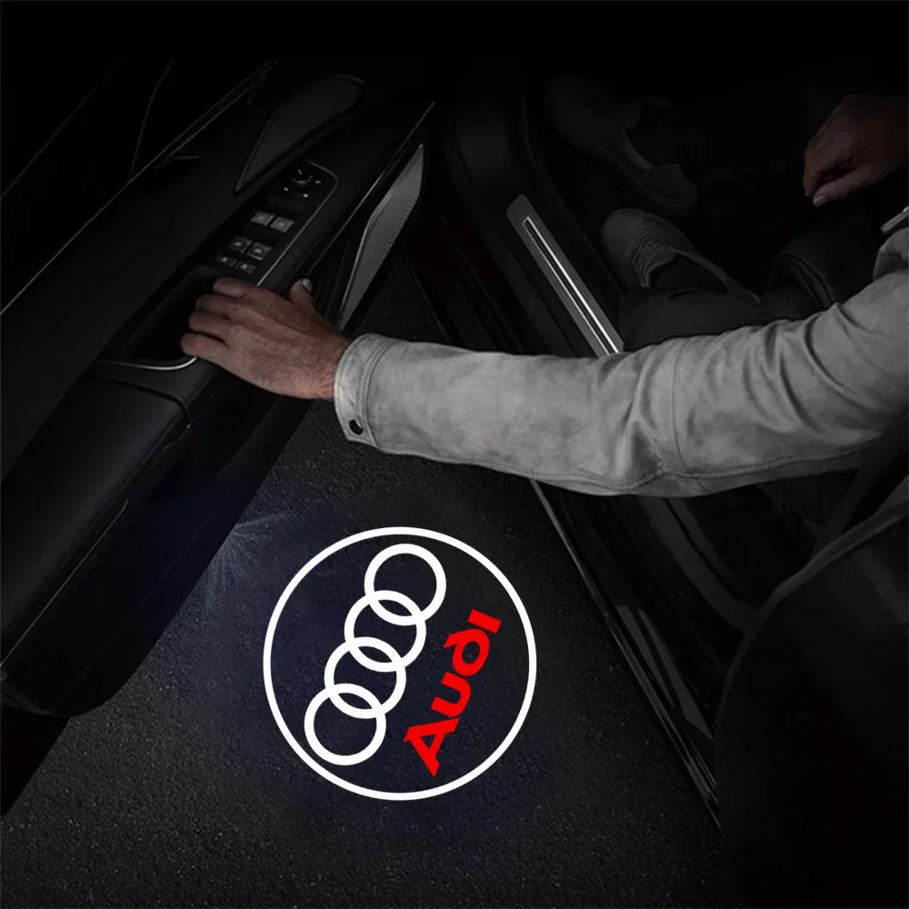 2025 핫 1개 LED 자동차 도어 마그네틱 웰컴 라이트 프로젝터 램프 (아우디 S라인 Q5 Q3 TT A1 A3 8P 8L 8V A4 B8 B6 B7 B9 A6 C6 C7 용)