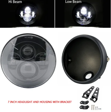 ตัวเลือกสินค้า ไฟหน้า LED DRL 7 นิ้ว สำหรับรถจักรยานยนต์