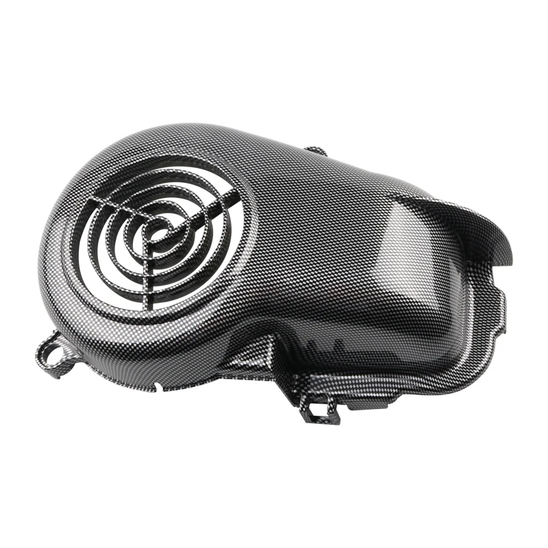 For JOG 50 3YK 3KJ VINO 5AU 4JP Aprio Motorcycle Scooter Engine Imitation Carbon Fiber Fan cover Cooling Fan Cover motorcycle cooling fan