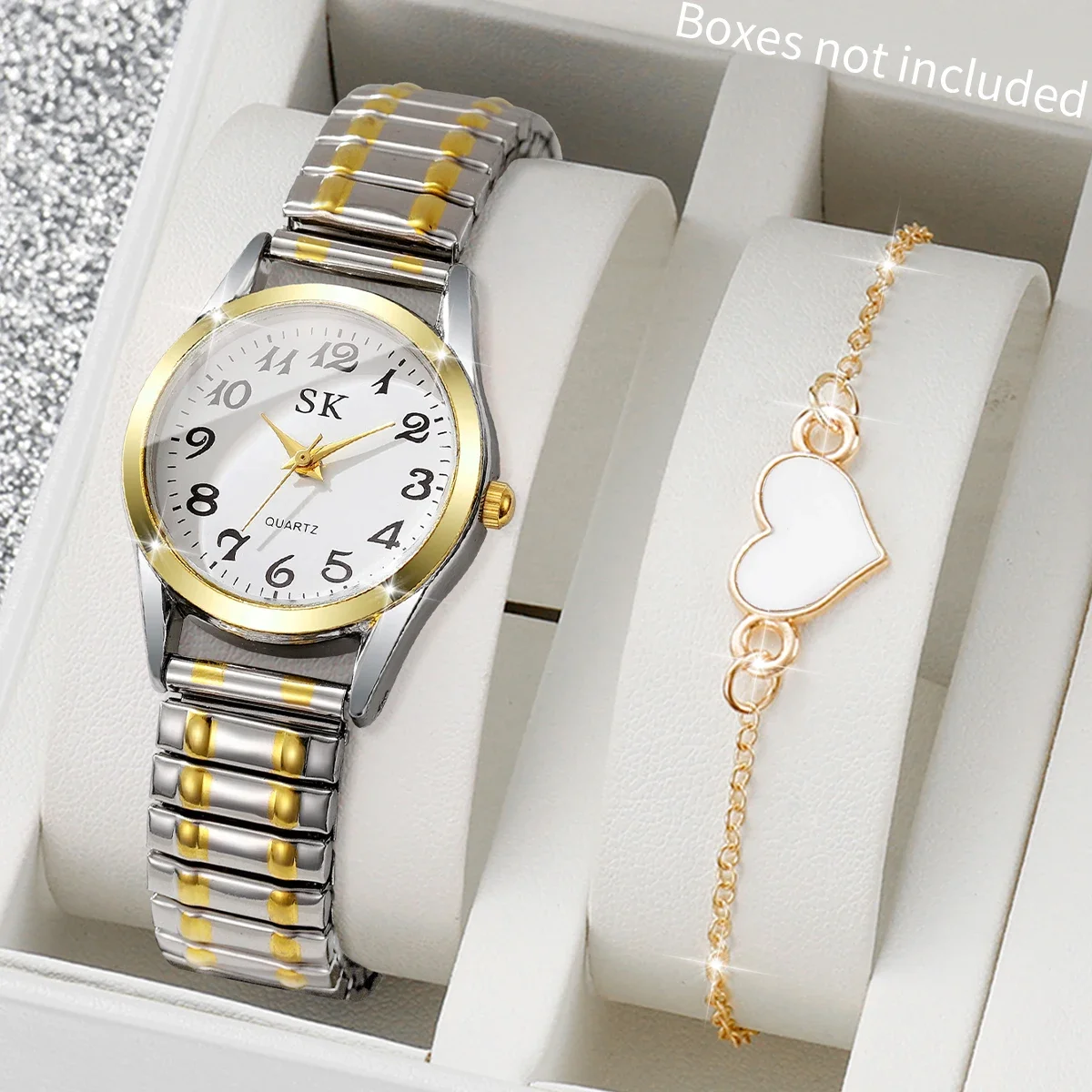 Quartz watch for the elderly, large digital watch for middle-aged and elderly men and women, Korean version