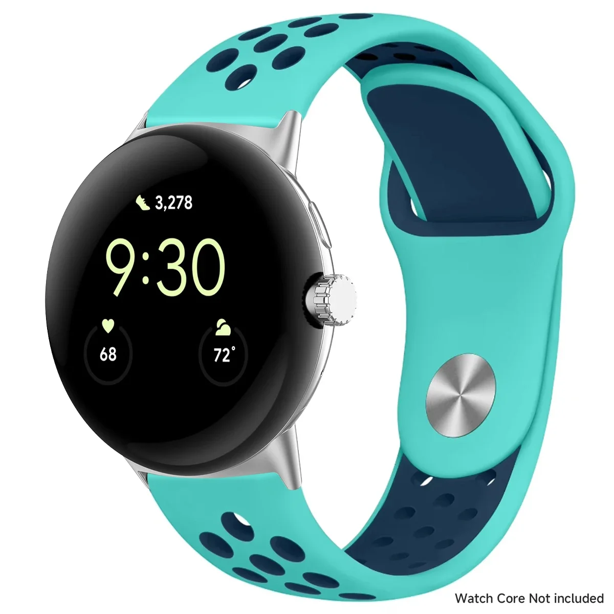 Breathable Silicone Sports Band for Google Pixel Watch - 41mm & 45mm Accessory Bracelet