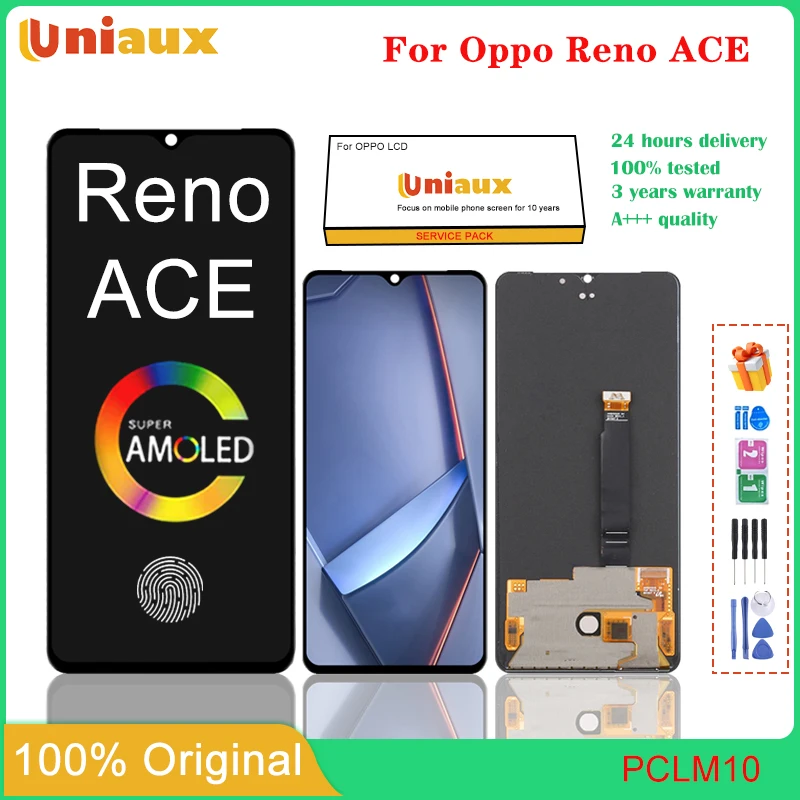 

6.5" For OPPO Reno ACE LCD Realme X2 Pro LCD RMX1931 Display Touch Panel Screen Digitizer Assembly Accessory Replacement Parts