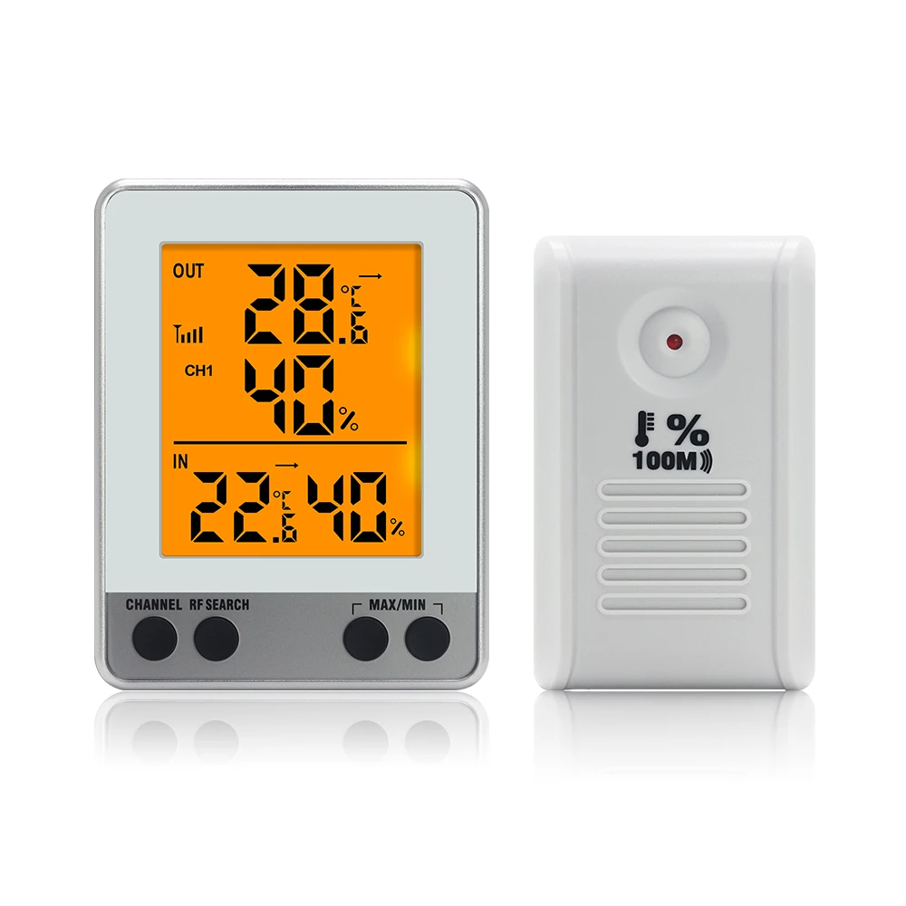 Wireless Indoor Outdoor Thermometer Hygrometer Electronic Temperature