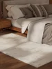 Cream Minimalist Carpet Comfortable Soft Living Room Carpets Luxury Decoration Beige Rugs Easy Care Stain Resistant Bedroom Rug 4