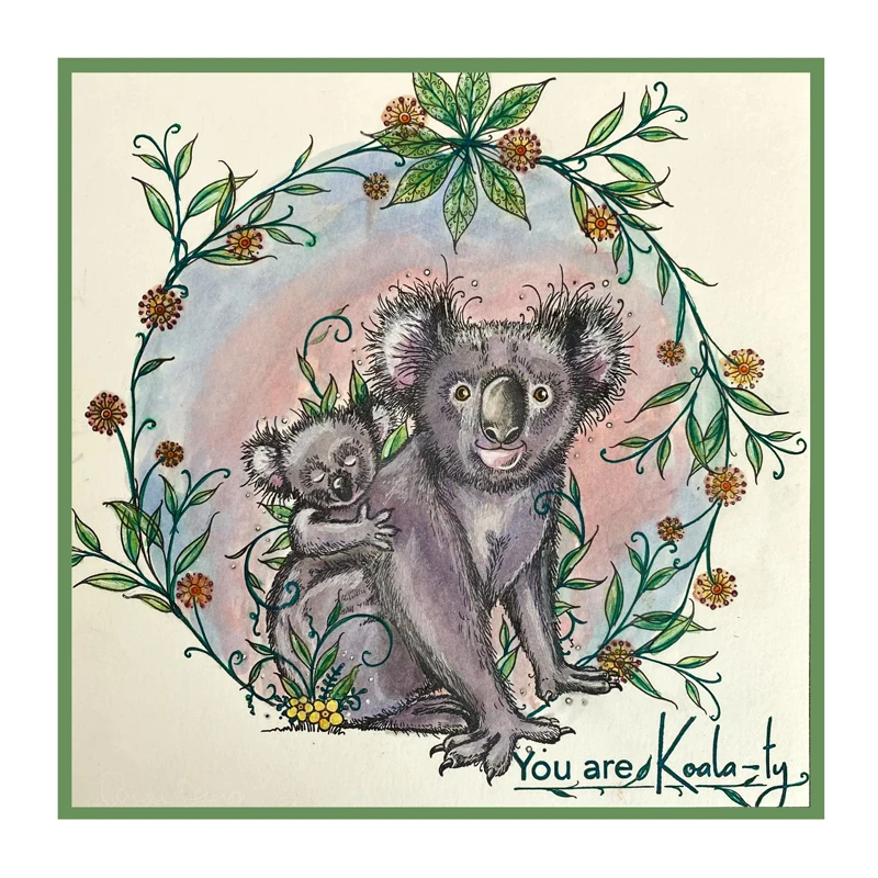 Animals Koala Mole Frog Squirrel Fox Rabbit Kangaroo Letter Words Clear Silicone Stamps Make Cards Paper Crapbook Craft Stamp clear stamps clear rubber stamps