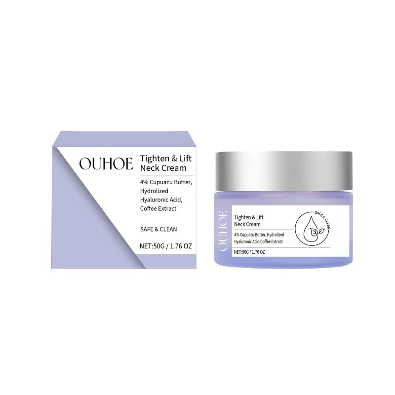 Neck Wrinkle Removal Cream Tightening Firming Fade Fine Lines Double Chin Anti-Aging Necklines Lifting Shaping Beauty Neck Cream