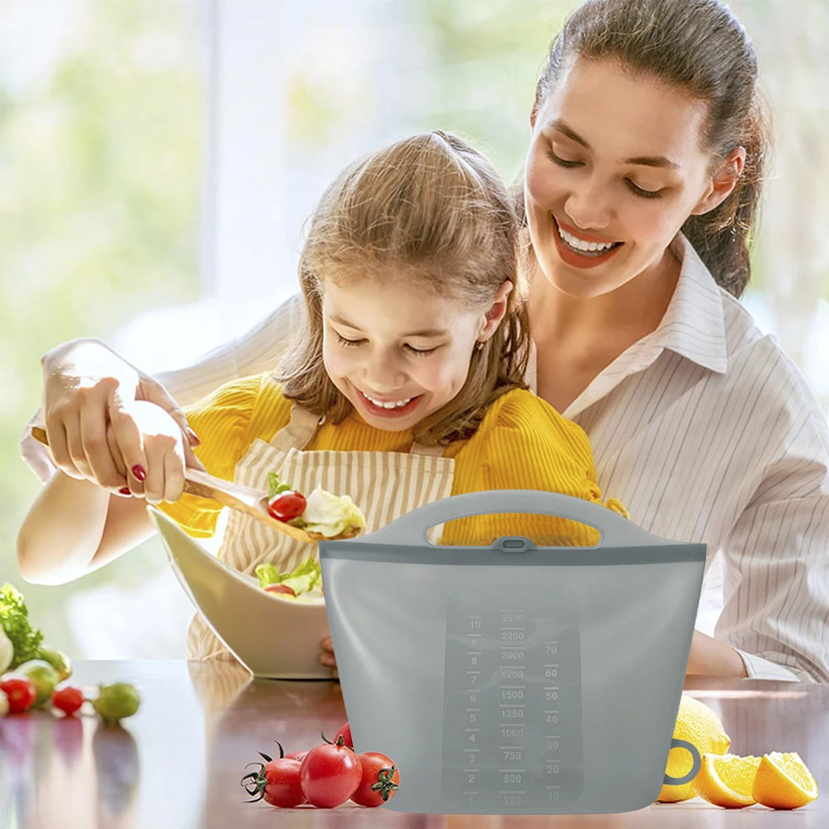 Large Capacity Reusable Silicone Storage Bag – Foldable & High Temperature Resistant