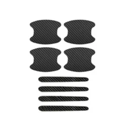Transparent Scratch - Resistant Door Handle Protective Film Set - 8 - Piece Universal Self - Adhesive (Black)