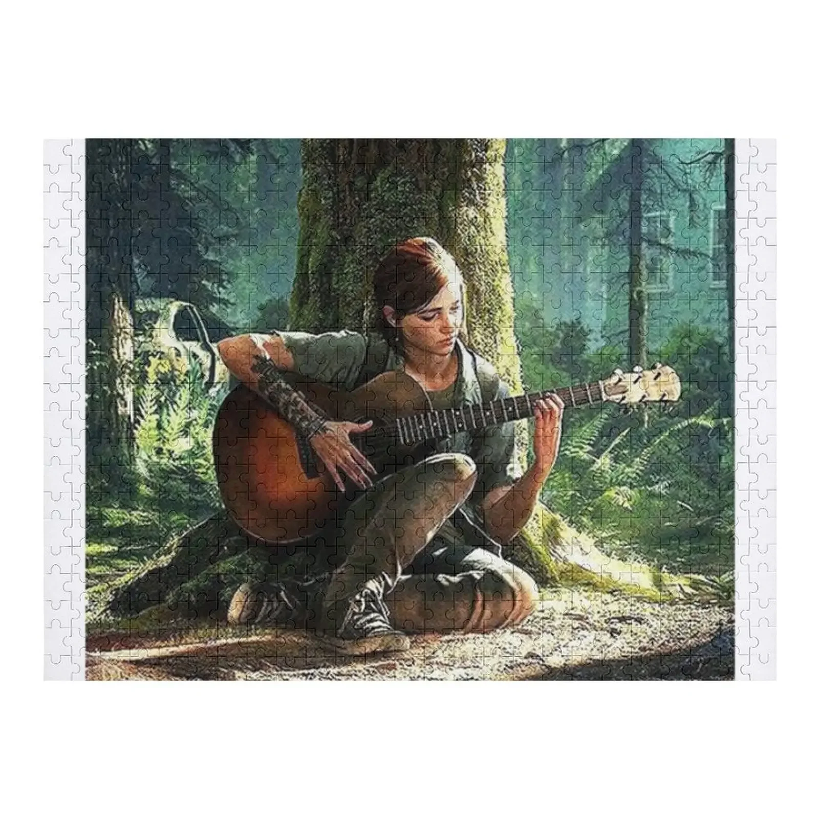 

Ellie Guitar Jigsaw Puzzle Customized Picture Anime Puzzle