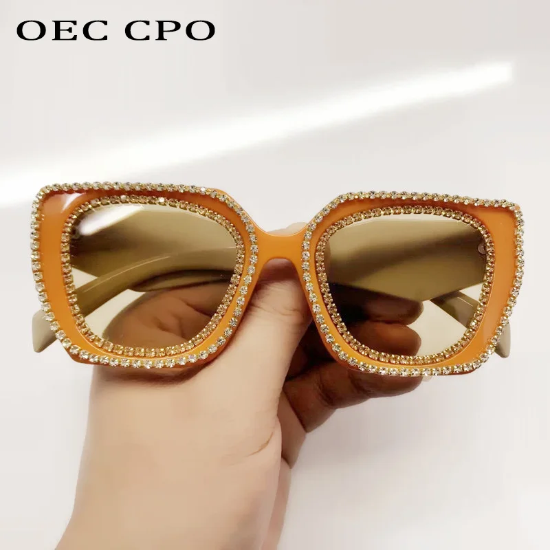 

Square Diamonds Sunglasses Women 2023 Fashion Luxury Rhinestone Sun Glasses Men Outdoor Shades Punk Eyewear Female UV400