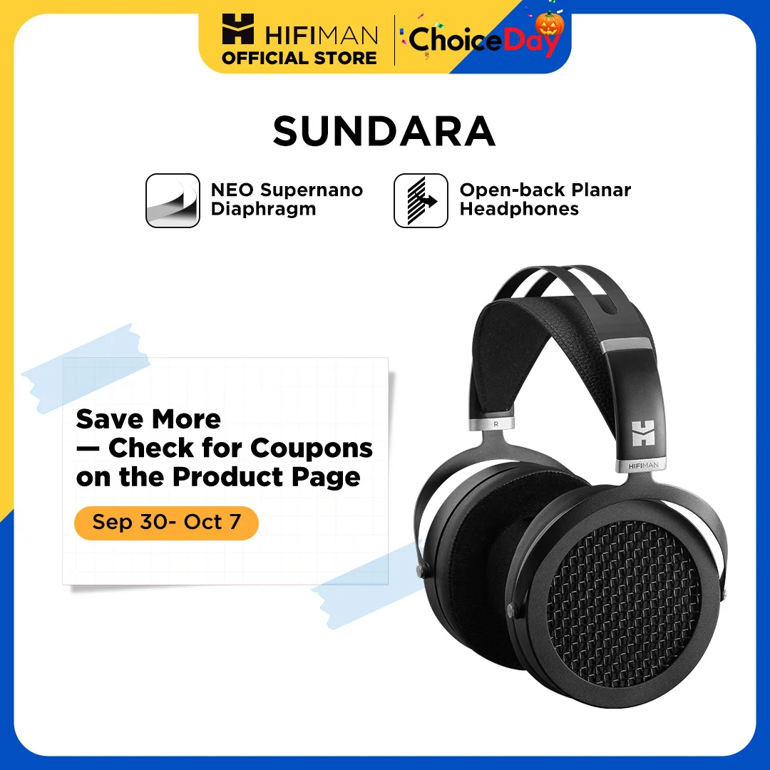 HIFIMAN SUNDARA Over-Ear Full-Size Planar Magnetic Headphones - Main Image
