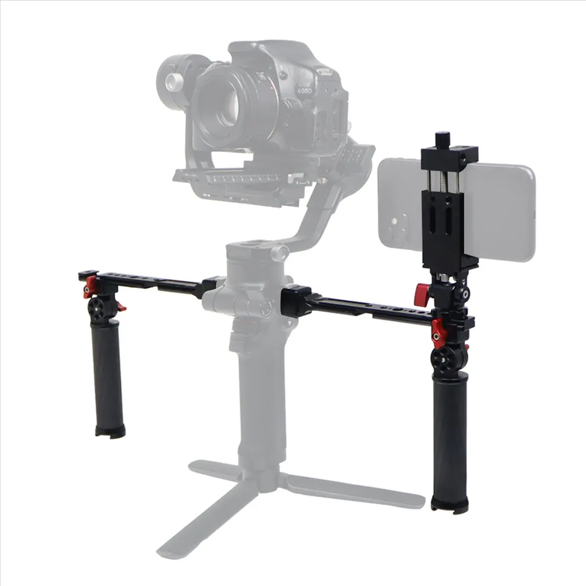 (A26M) DJI Ruying RSC 2 RS2 포트 핸들 휴대용 더블 핸드헬드 스태빌라이저 탄소 섬유 접이식 핸들 세트 C