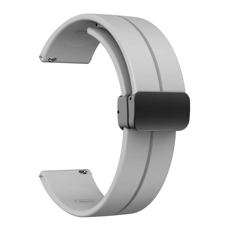 Magnetic Loop Strap Silicone Sports Watchband Bracelet
