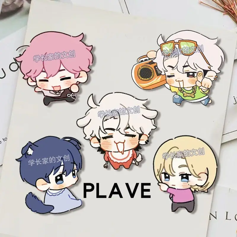 

Korean Virtual Idol PLAVE Acrylic Brooch NOAH YEJUN BAMBY EUNHO HAMIN Badge Collection Accessories Cute Pins Bag Ornament Gift