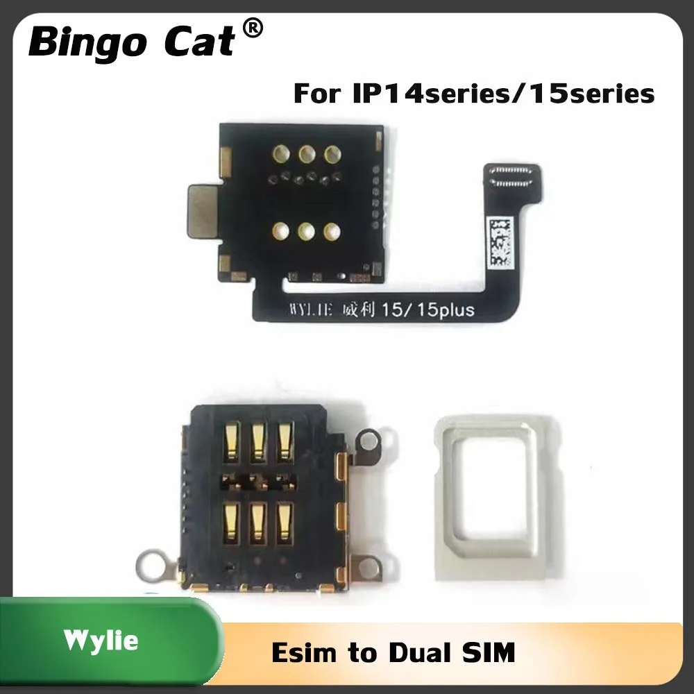 Wylie Nuovo Cavo Da Esim A Doppia Scheda Sim Per Iphone 15 14 Plus Pro Max Dual Card A Doppio Singolo Senza Bisogno Di Separare Nessun Danno Flex