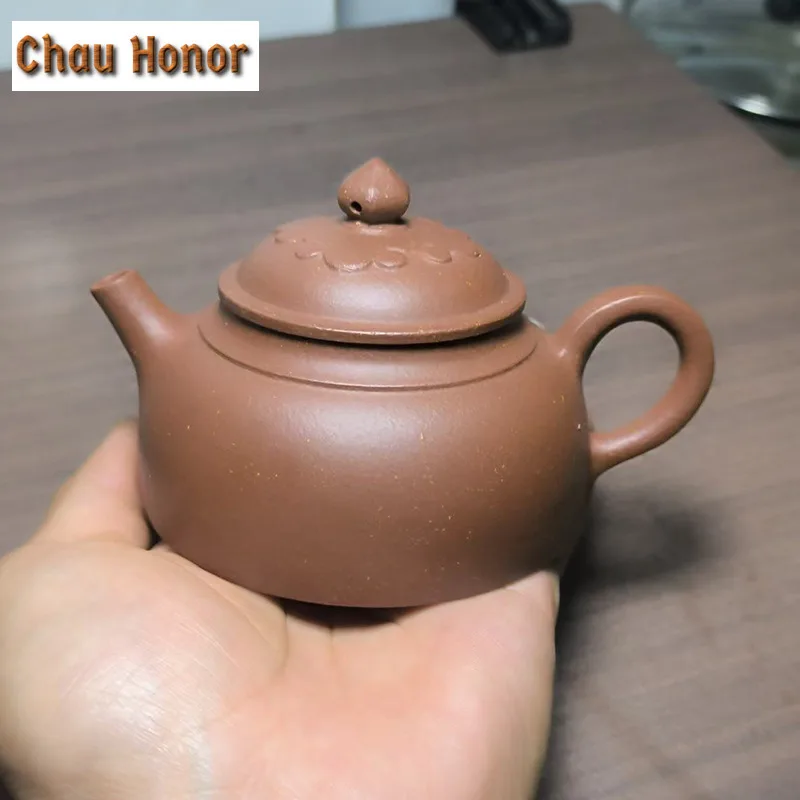 175ml Boutique Yixing Purple Clay Teapots Handmade Pot Raw Ore Downhill Mud Tea Maker Kettle Chinese Zisha Tea Set Collection