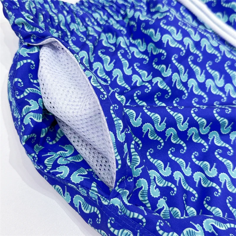 Stylish men Beach Pants personable men party Swimsuit Short Casual shorts With breathable mesh lining 6