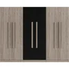 82.6" Wooden Armoire Wardrobe Cabinet with 6 Doors, 2 Drawers, 4 Storage Shelves & 4 Hanging Rods, Armoire Wardrobes Closet 6