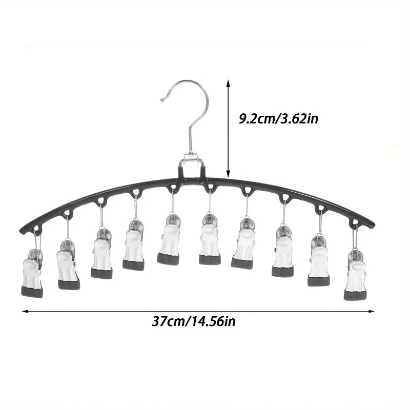 1/2/3 pieces of stainless steel arc-shaped drying racks are suitable for anti slip drying of socks and storage wardrobes