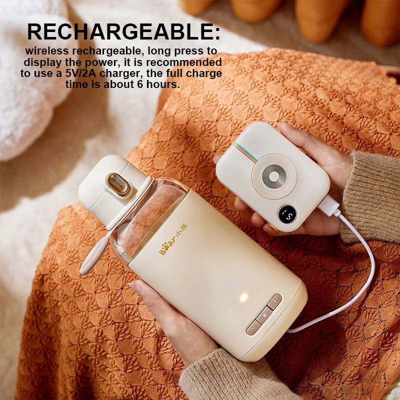 Little Bear Portable Electric Heating Cup Wireless Rechargeable Water Heater  270ML Thermos Cup For Baby Mother Outdoor - AliExpress