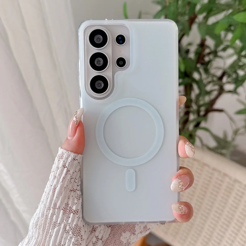 Candy Color Matte Magnetic Phone Case with Magsafe Wireless Charging Compatibility