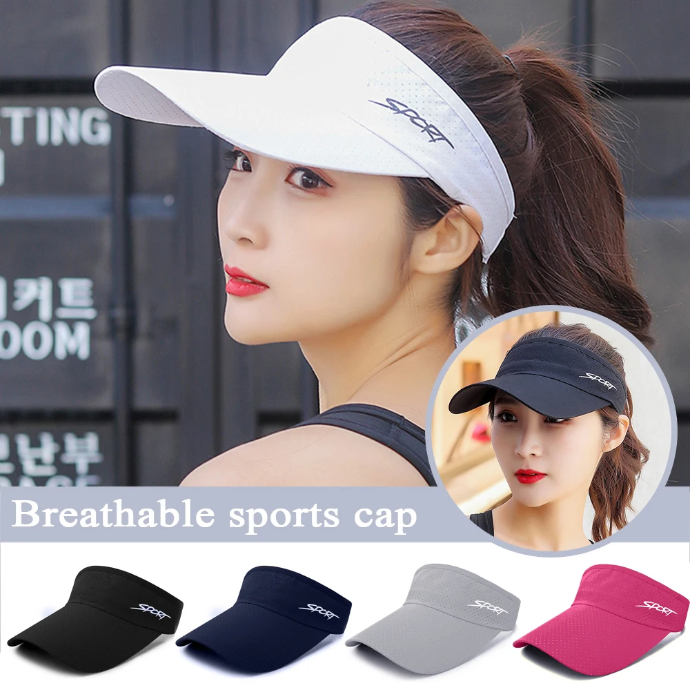 

Sunscreen Cap Sun Hat Sports Running Outdoor Cap Adjustable Sunshade Empty Top Hat Sweat-absorbing Breathable Sports Hats