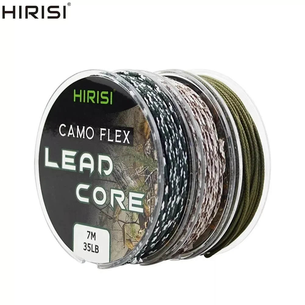 1ชิ้น35LB 7เมตร Leadcore ตกปลาคาร์พอุปกรณ์ตกปลาทำปลาคาร์พเส้นตะกั่วถัก3สี 1