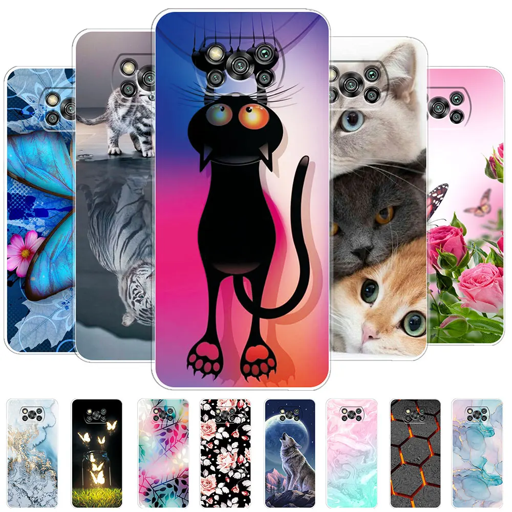 For Xiaomi Poco X3 Pro Case Poco X3 Nfc Clear Silicone Soft Phone Back Cases For Poco X3 Nfc Cover Poco X3 Pro Gt Fundas Bumper