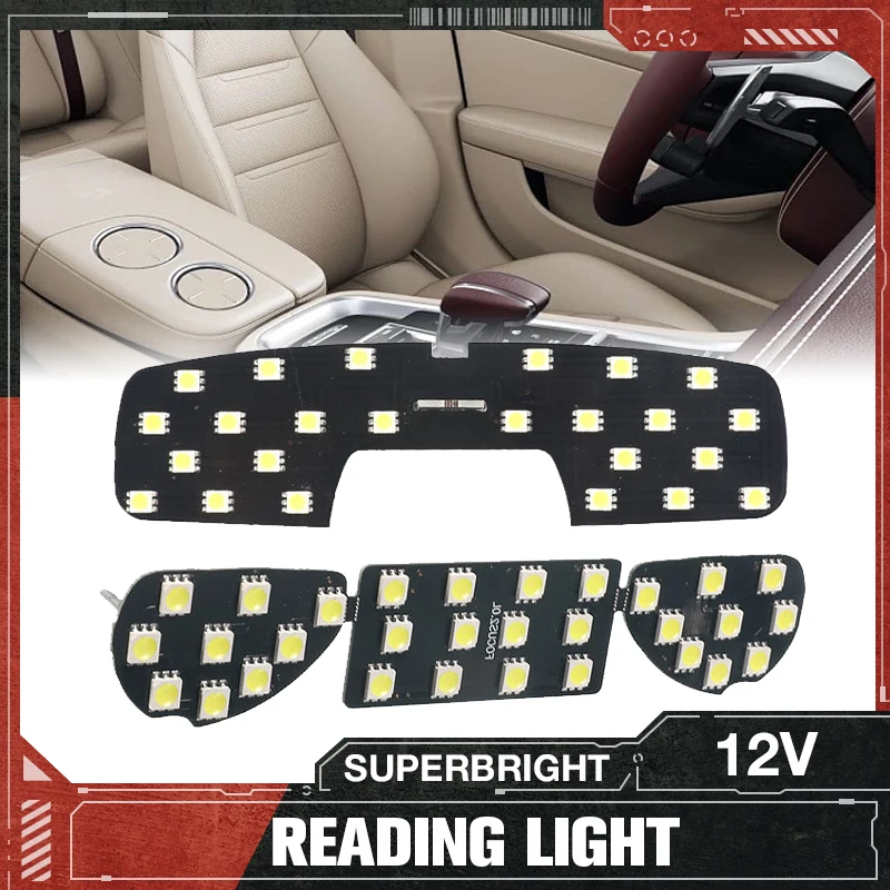 

12V White Car LED Dedicated Reading Light Interior Light Dome Lamp Map Light Roof Light For Ford Ecosport /Focus 2 MK2 2007-2015