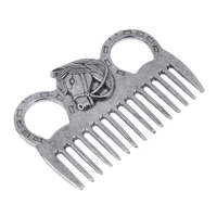 Horse Comb Mane Tail Pulling Comb Metal Horse Grooming Comb Tool Long Hair Short Hair Massage Comb Horse Riding Equipment 2