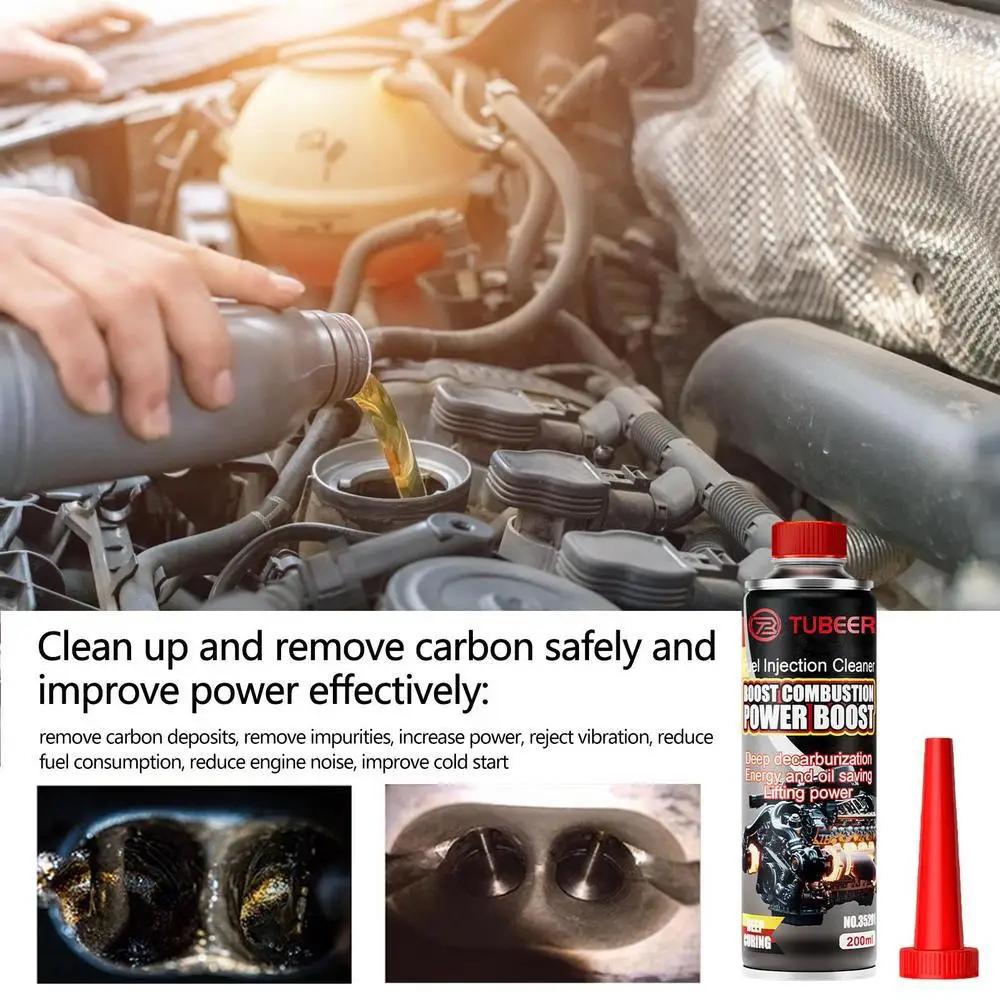 Pack Of 2 Fuel Injector Cleaner For Gasoline Engines Fuel System Treatment Tank Engine Car Cleaning Remove Carbon &Fuel Dep H4S9