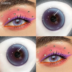 Lalens Monaco Brown Multichrome Colored Contact Lenses for Eye Beauty and Cosplay (Monaco Violet)