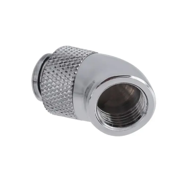 G1/4 Screw Thread 45/90 Degree Elbow Rotation Brass Adapter Connector Fitting PC Computer Water Cooling System Accessories