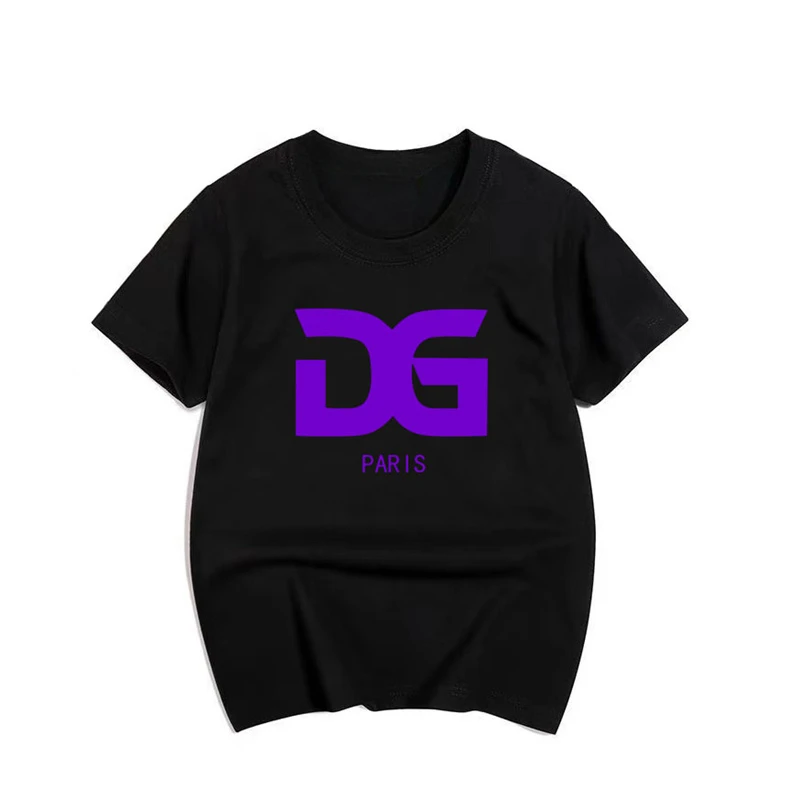 thumbnail image 1 of Camiseta de algodón para niños, camiseta de moda con estampado de letras para niñas y niños, camisetas de manga corta con cuello redondo para bebés, ropa para niños, 1 of 5