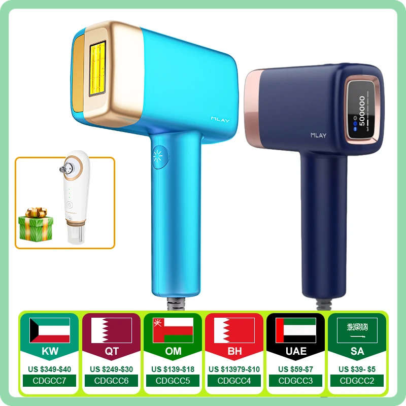 MLAY T 3顔と体の脱毛システム-女性と男性のための痛みのない永久脱毛デバイス-冷却ゲルは必要ありません-家庭用ヘアリムーバー MLAY T 3顔と体の脱毛システム-女性と男性のための痛み