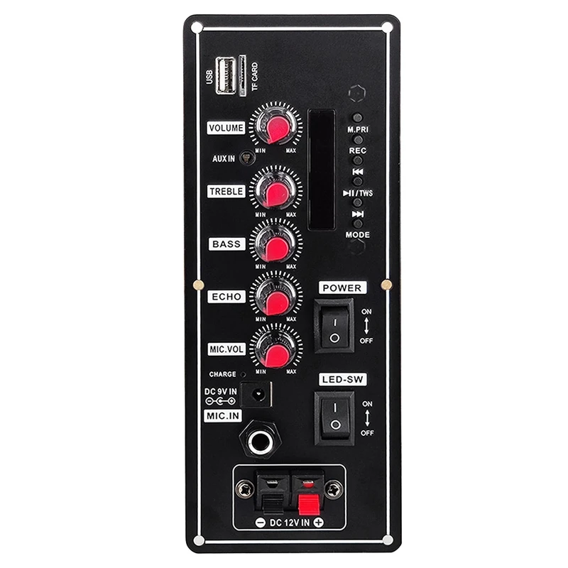 

7.4V Amplifier Board Square Dance Support Bluetooth AUX U-Disk 5-8Inch Speaker DIY Home Theater