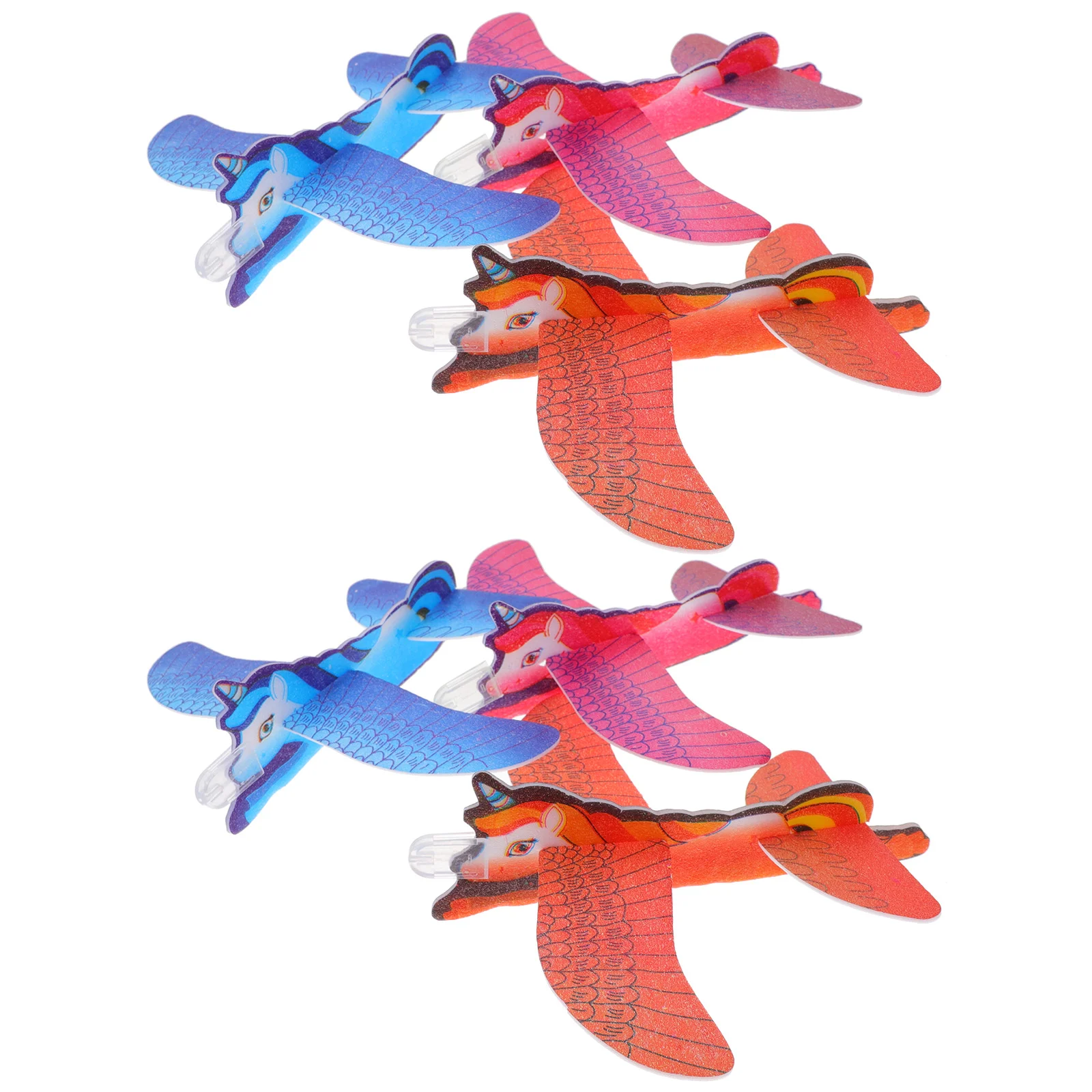 

10 Pcs Outdoor Toys Unicorn Plane Gliders Planes for Kids Foams Airplanes Large Party Favors Child